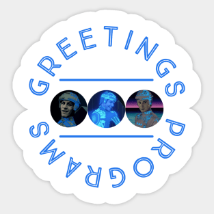 Greetings Programs! Sticker